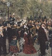 Adolph von Menzel, Abreise Konig Wilhelms I